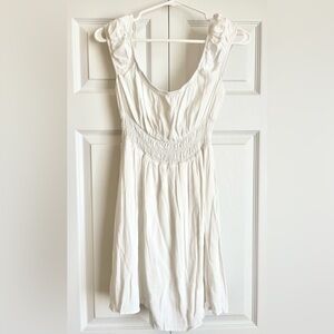 Urban Outfitters White Smocked Sundress